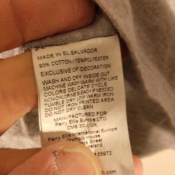 Original Penguin tshirt mens L large gray short sleeve beer  lemons good times - Picture 7 of 8